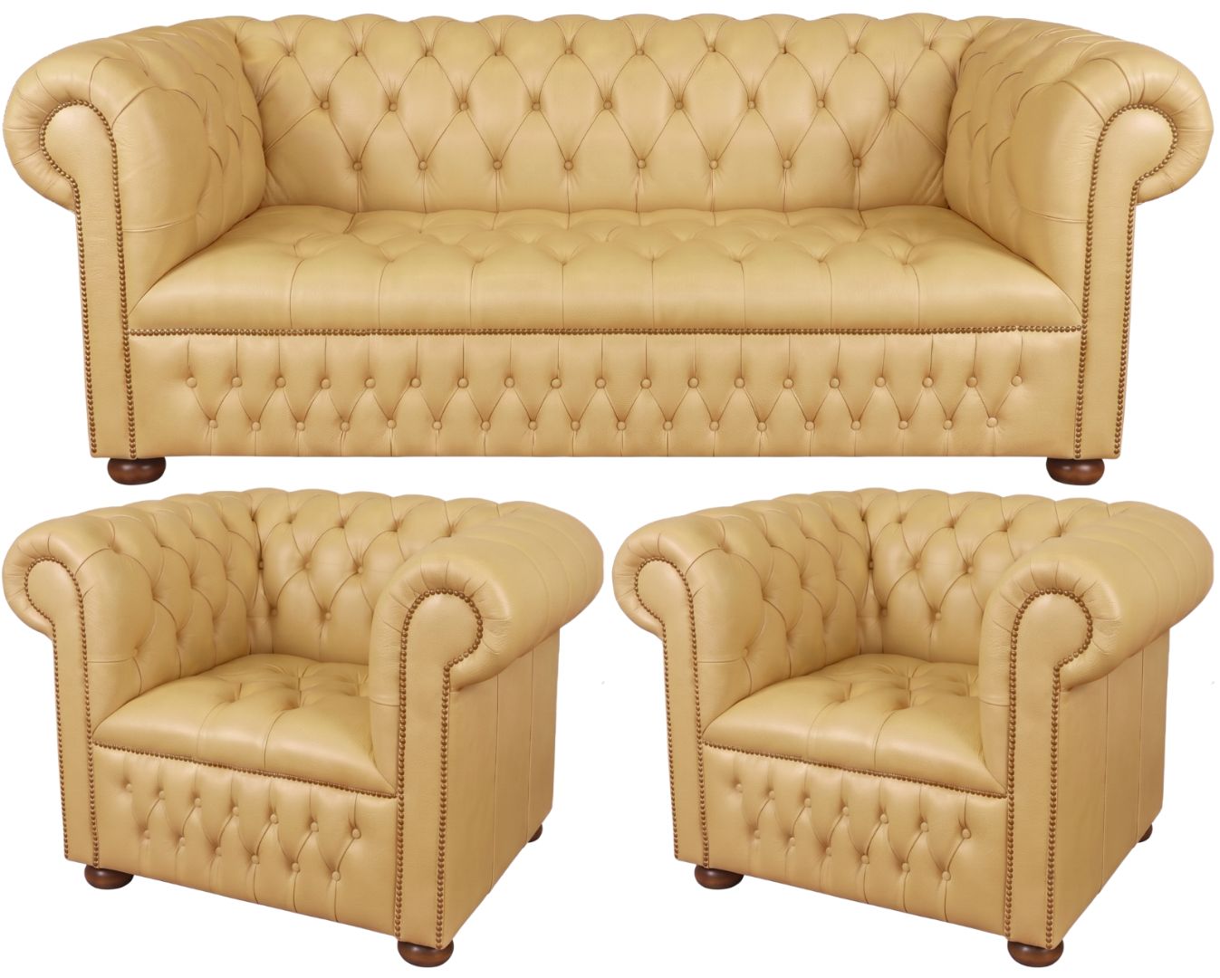 The Churchill Chesterfield 3 Piece Suite