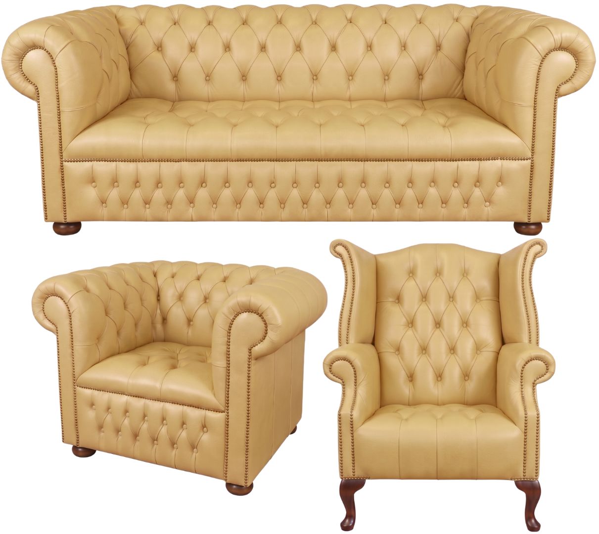 The Churchill Chesterfield 3 Piece Suite