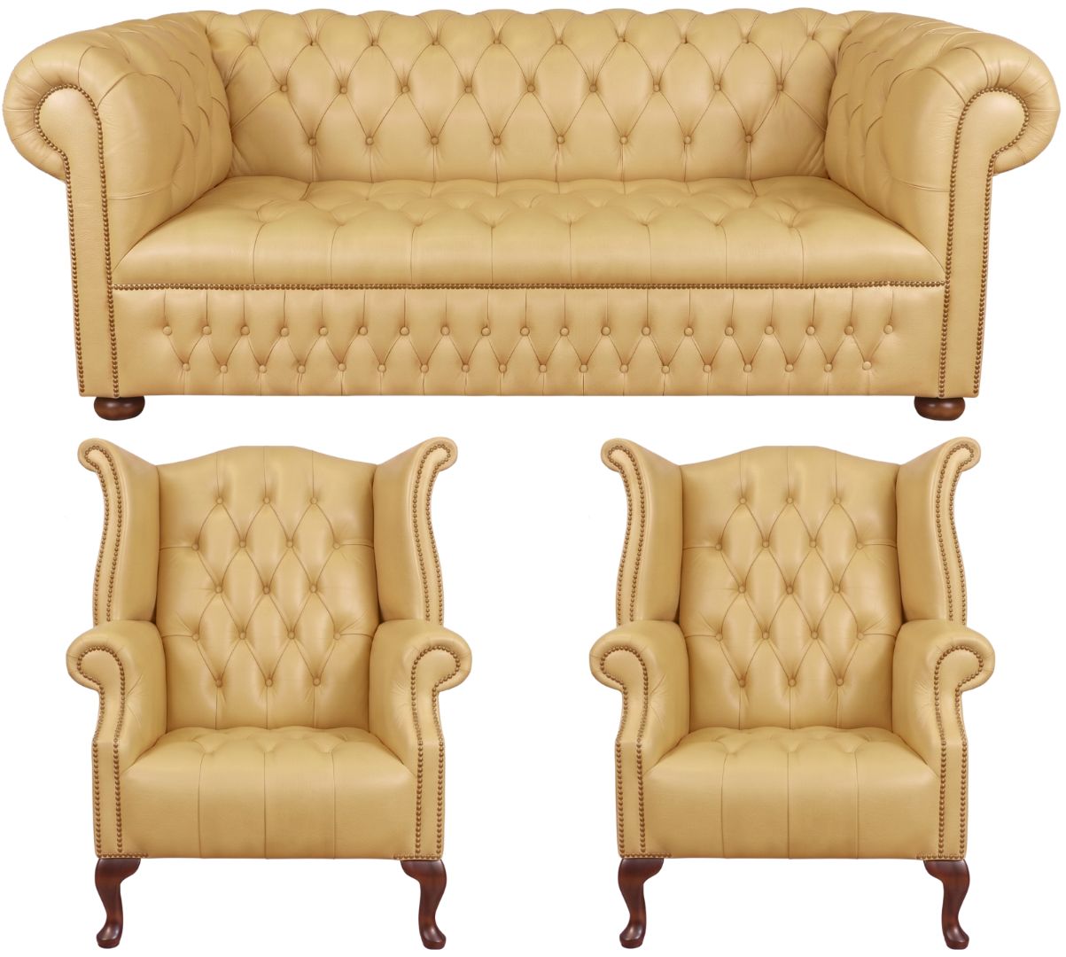 The Churchill Chesterfield 3 Piece Suite