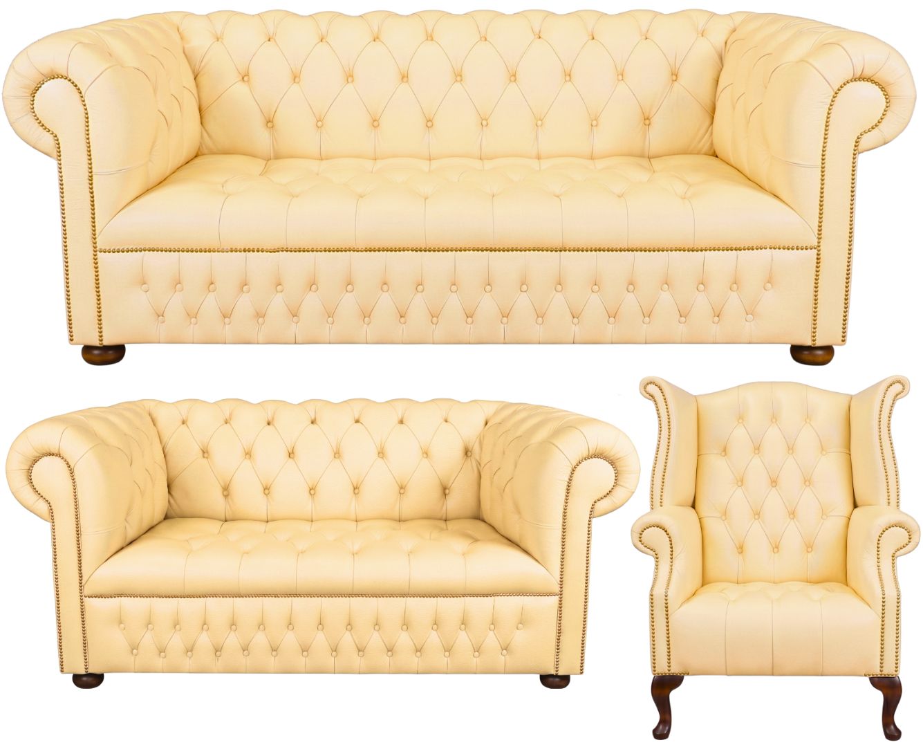 The Churchill Chesterfield 3 Piece Suite