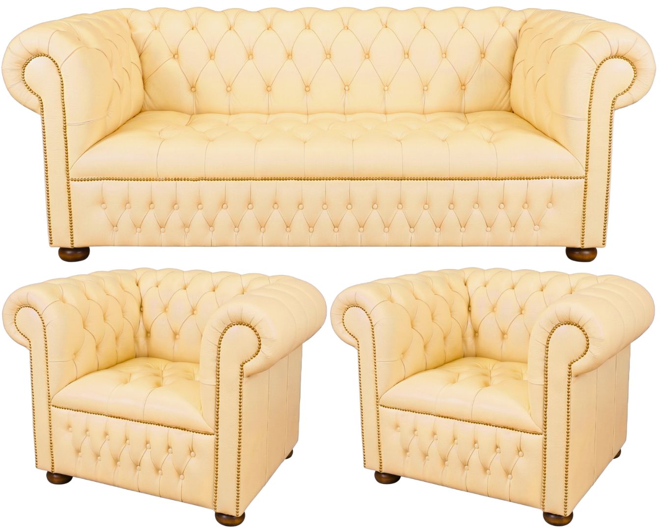 The Churchill Chesterfield 3 Piece Suite