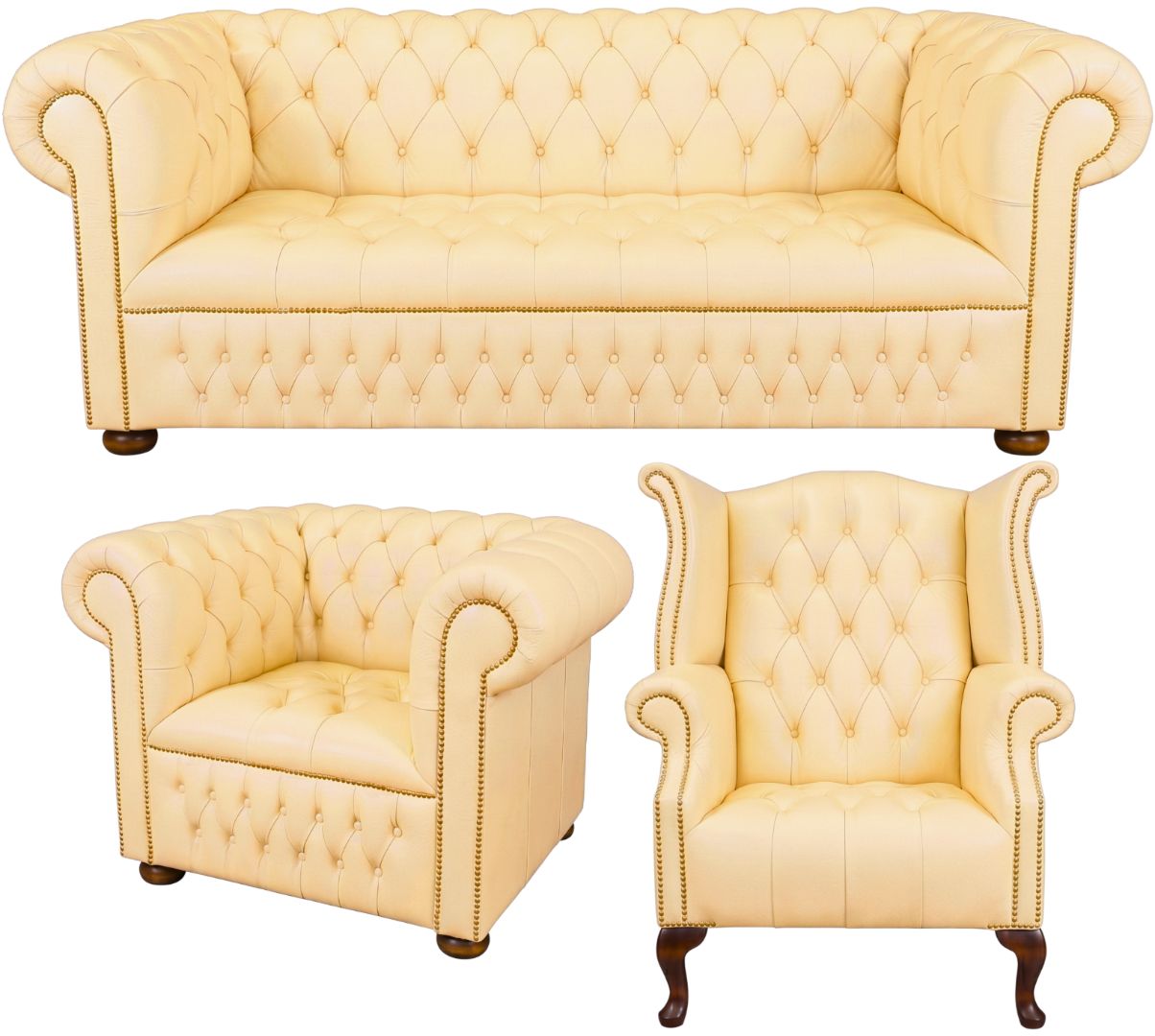 The Churchill Chesterfield 3 Piece Suite