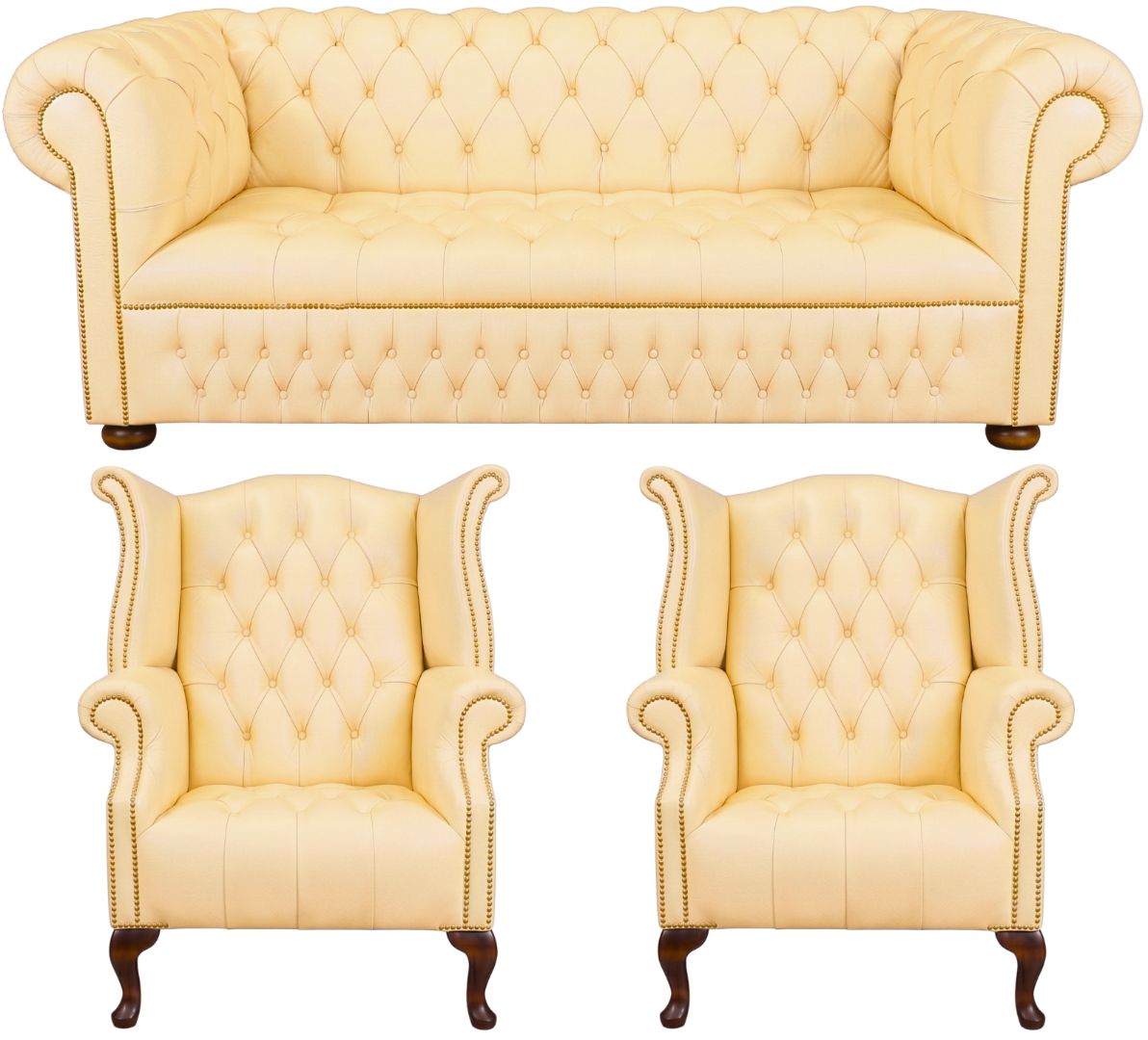 The Churchill Chesterfield 3 Piece Suite