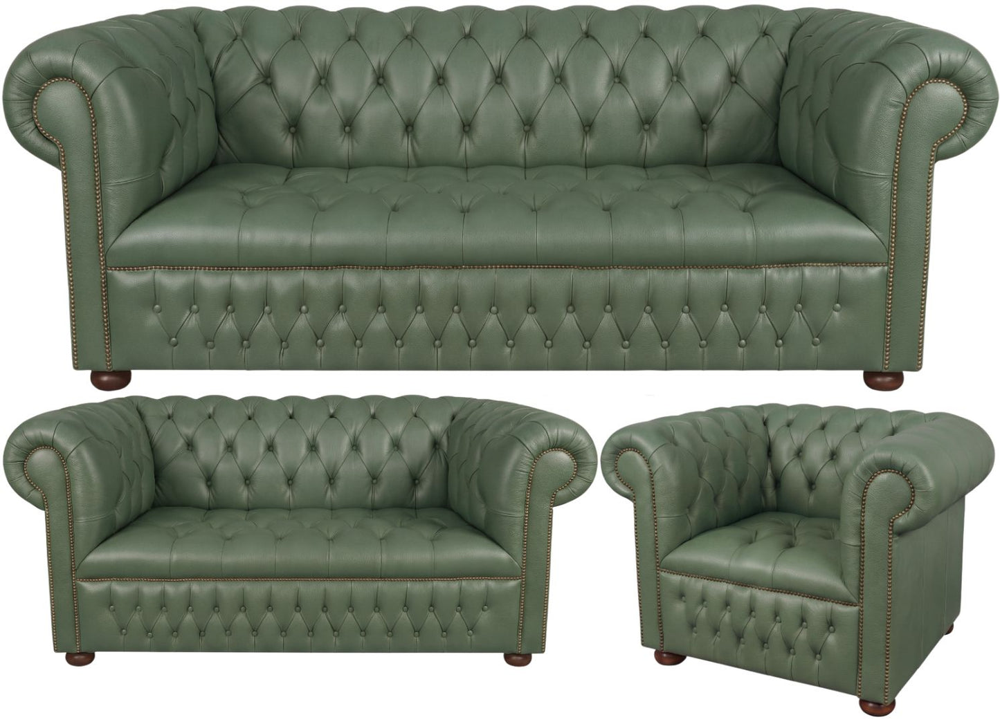 The Churchill Chesterfield 3 Piece Suite