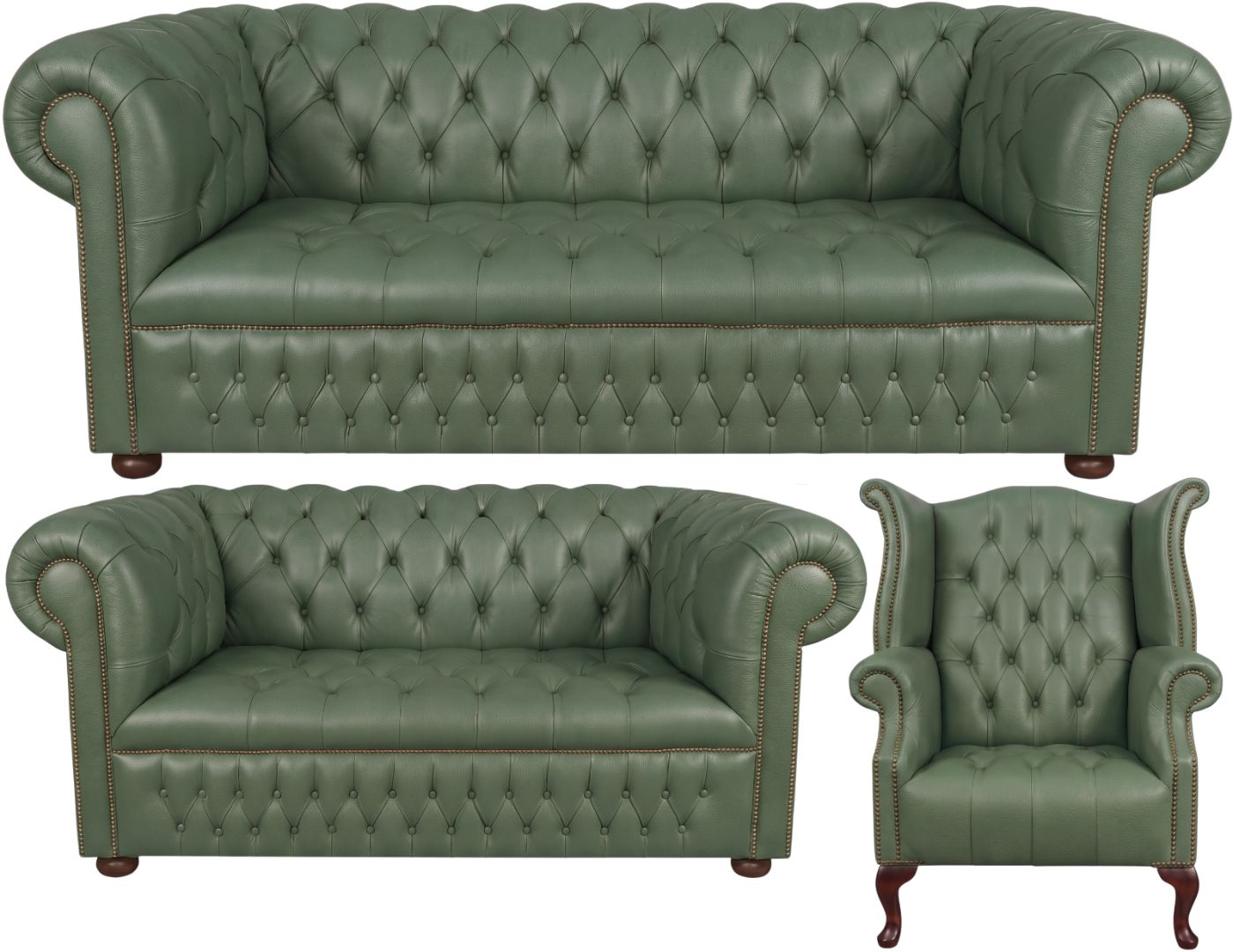 The Churchill Chesterfield 3 Piece Suite