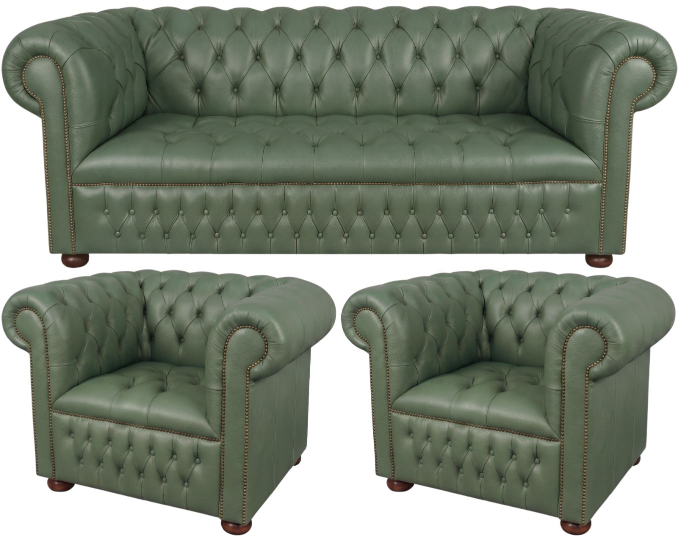 The Churchill Chesterfield 3 Piece Suite