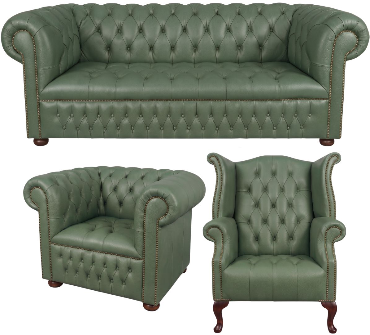 The Churchill Chesterfield 3 Piece Suite