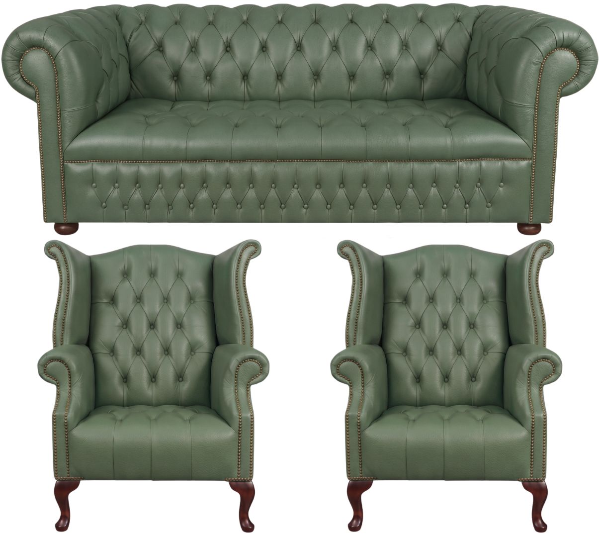 The Churchill Chesterfield 3 Piece Suite