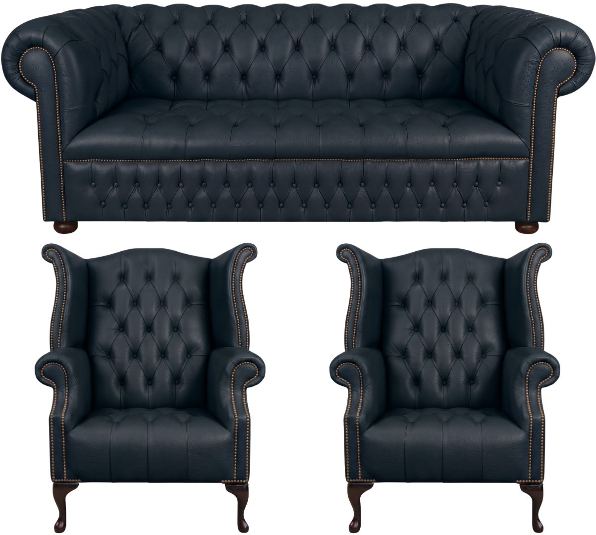The Churchill Chesterfield 3 Piece Suite