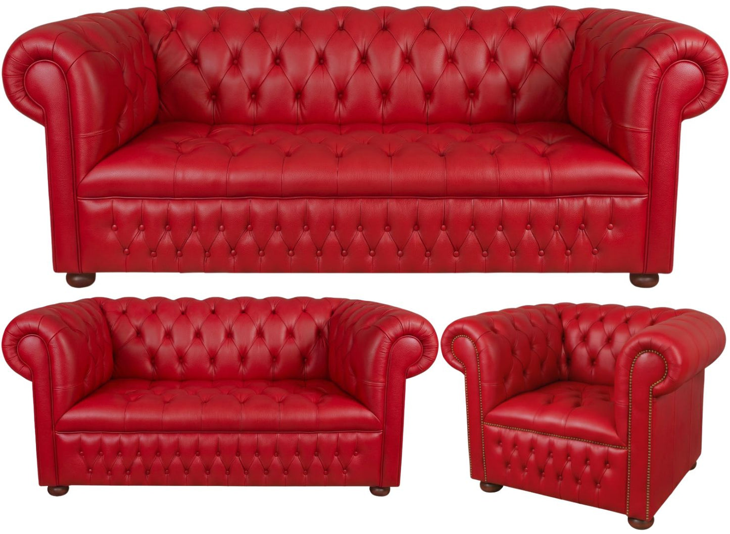 The Churchill Chesterfield 3 Piece Suite