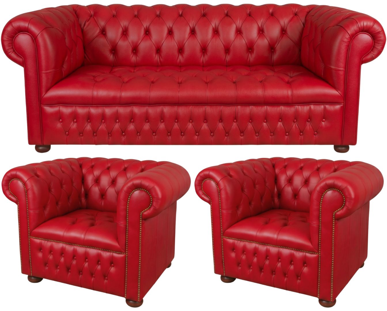 The Churchill Chesterfield 3 Piece Suite
