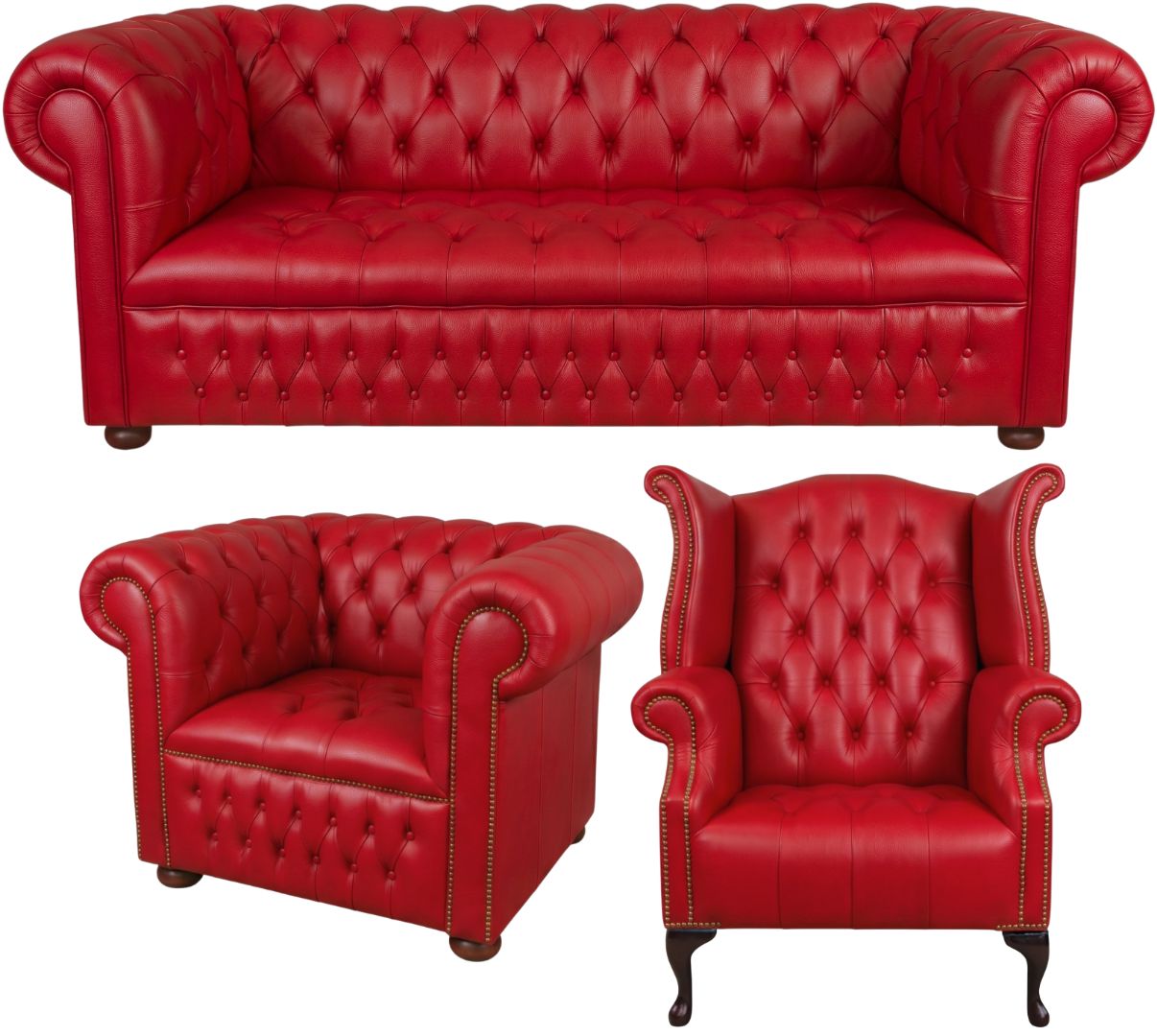 The Churchill Chesterfield 3 Piece Suite