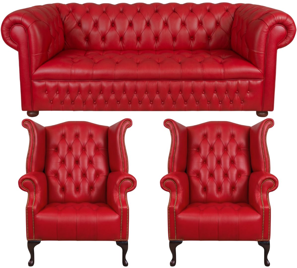 The Churchill Chesterfield 3 Piece Suite