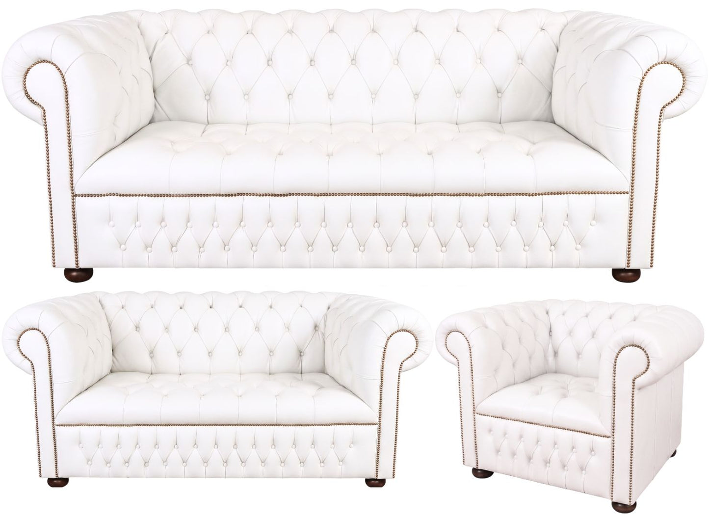 The Churchill Chesterfield 3 Piece Suite