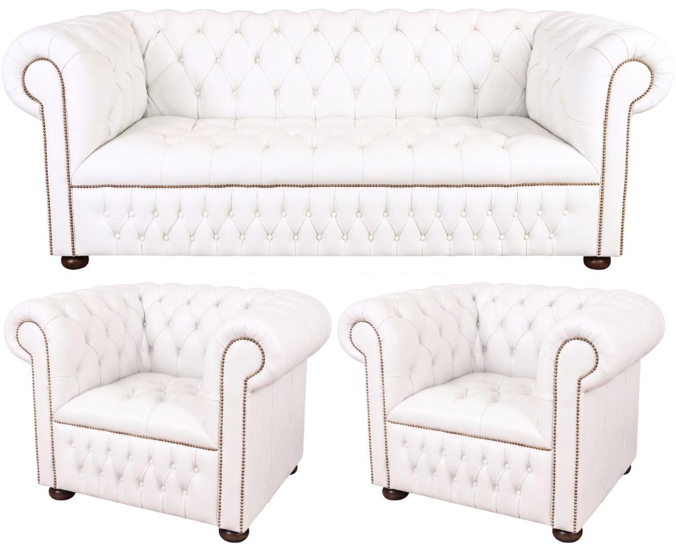 The Churchill Chesterfield 3 Piece Suite
