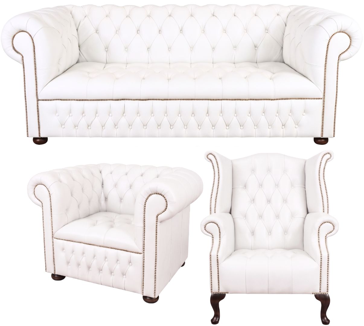 The Churchill Chesterfield 3 Piece Suite