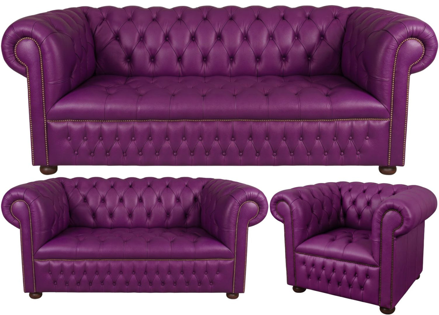 The Churchill Chesterfield 3 Piece Suite