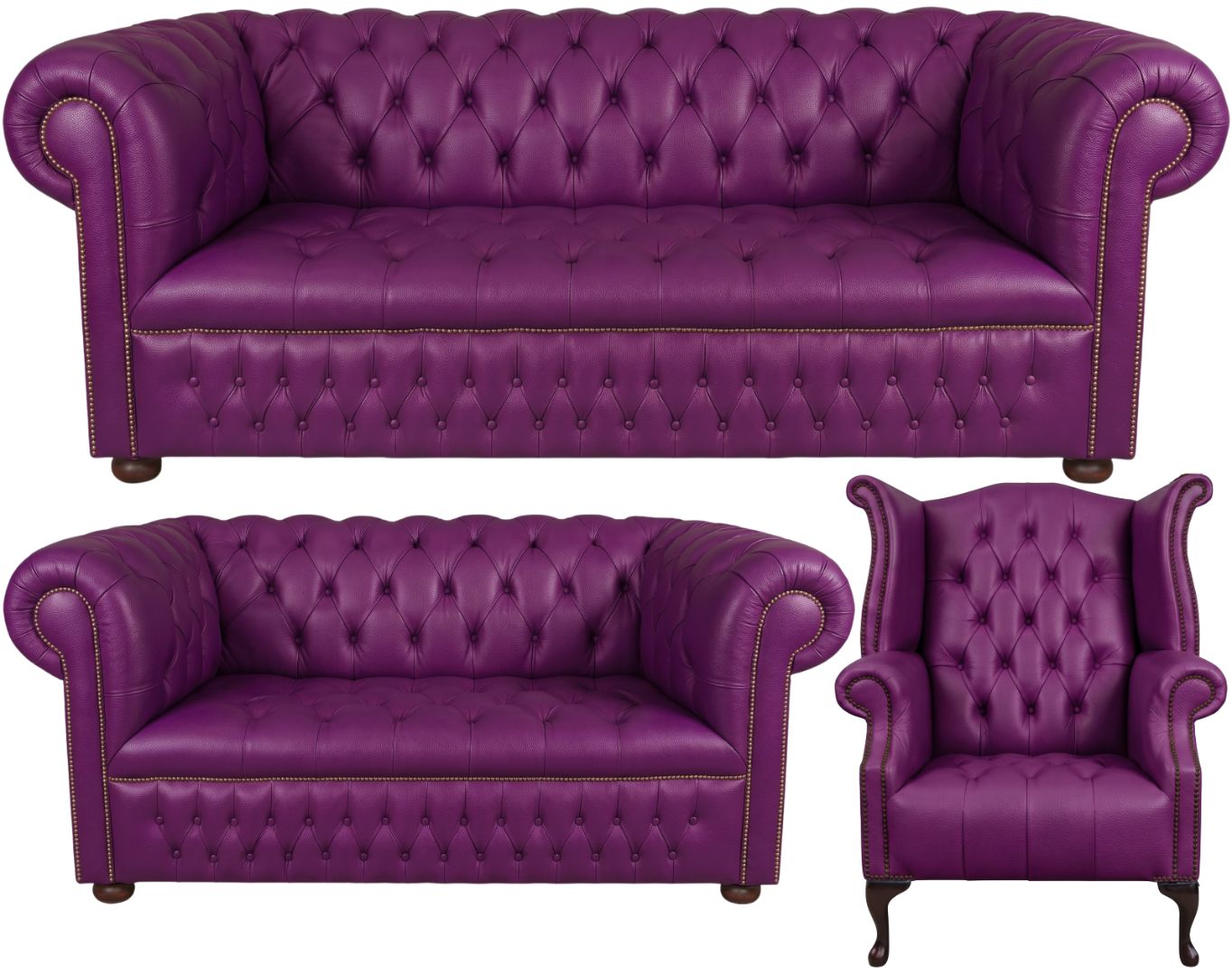 The Churchill Chesterfield 3 Piece Suite
