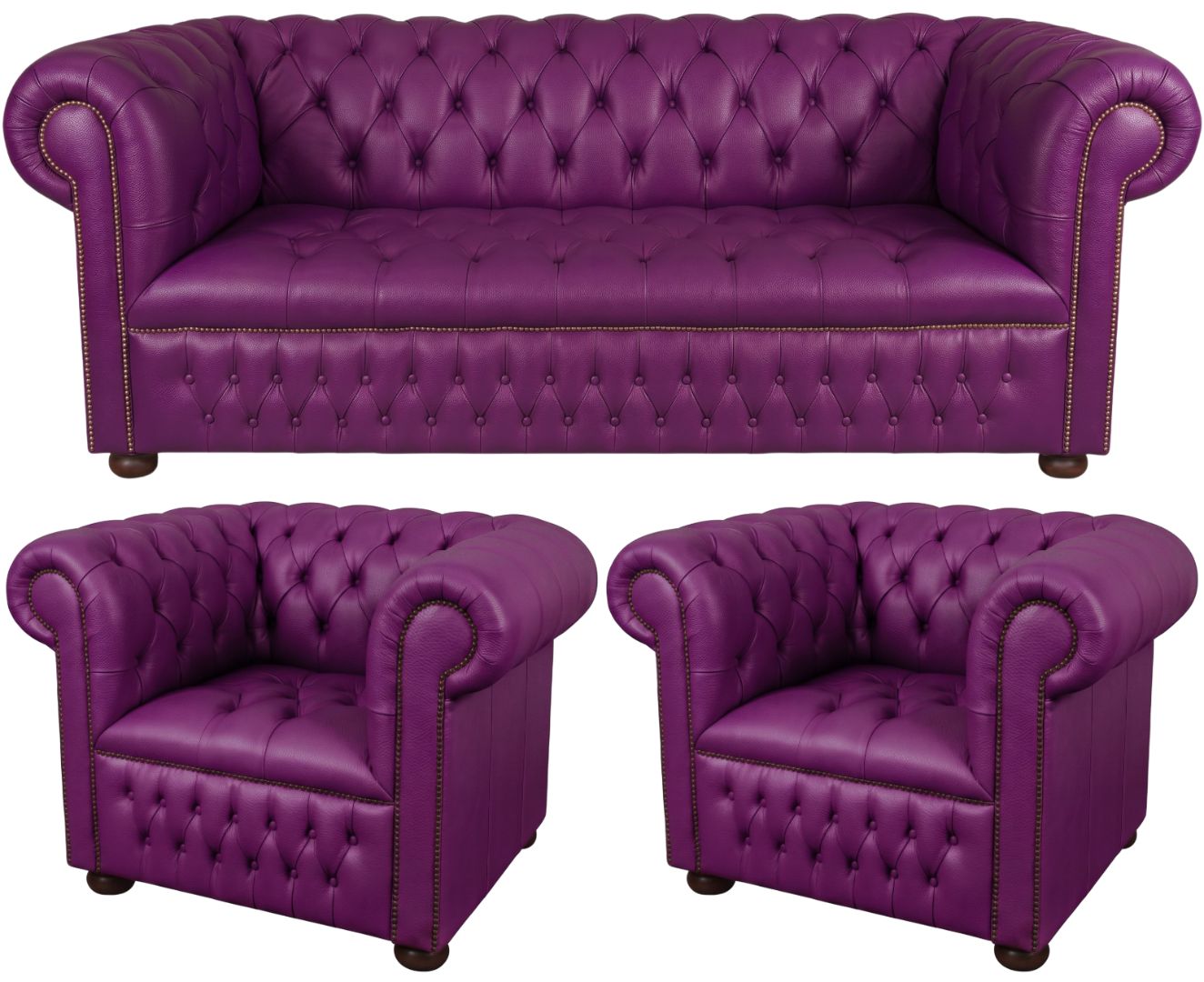 The Churchill Chesterfield 3 Piece Suite