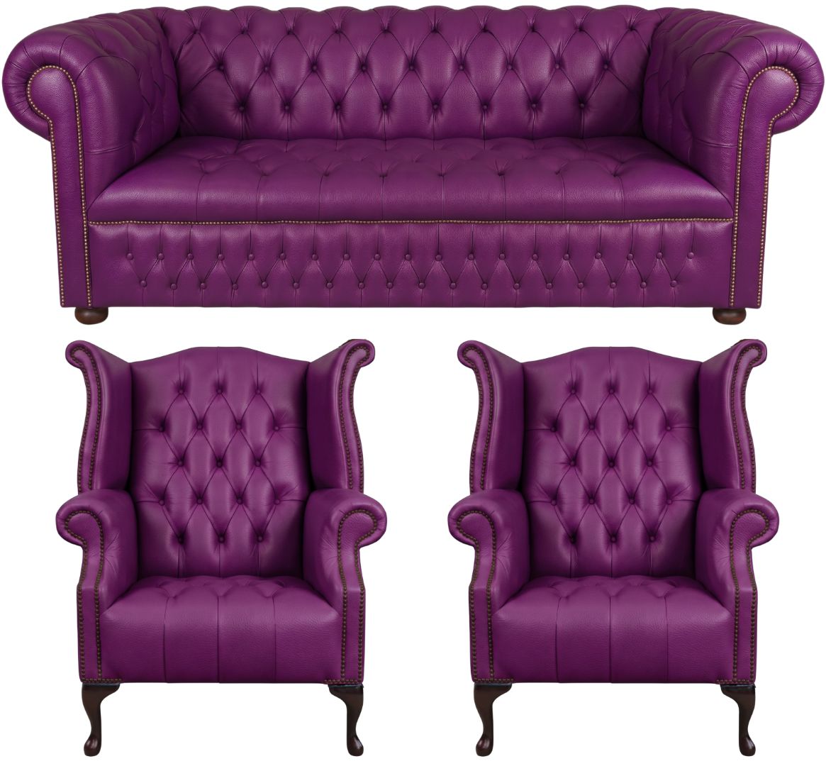 The Churchill Chesterfield 3 Piece Suite