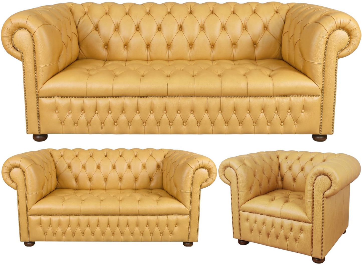 The Churchill Chesterfield 3 Piece Suite