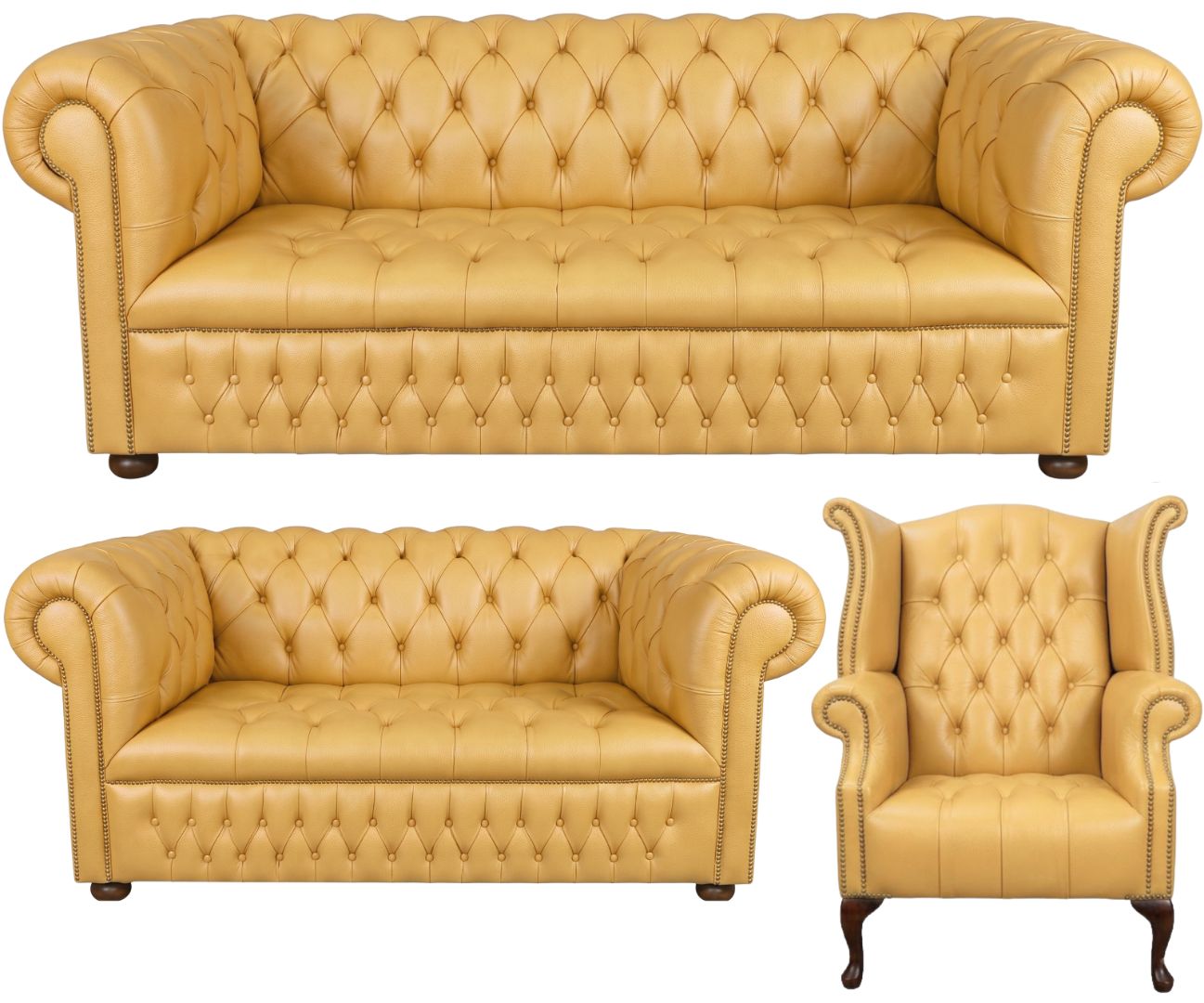 The Churchill Chesterfield 3 Piece Suite