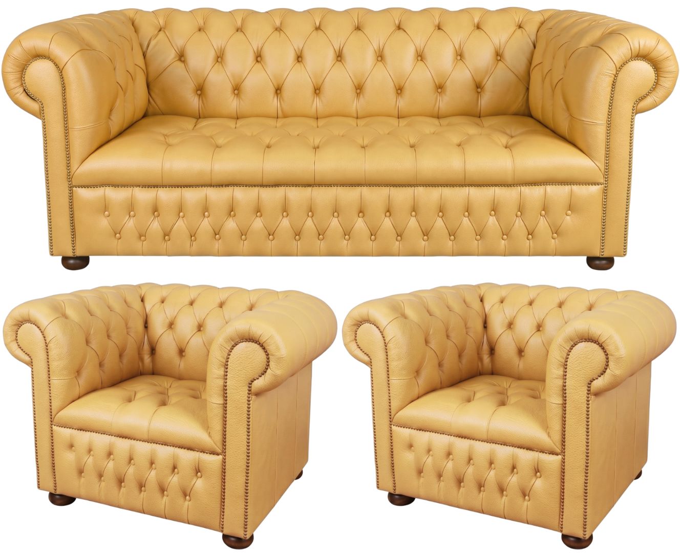 The Churchill Chesterfield 3 Piece Suite