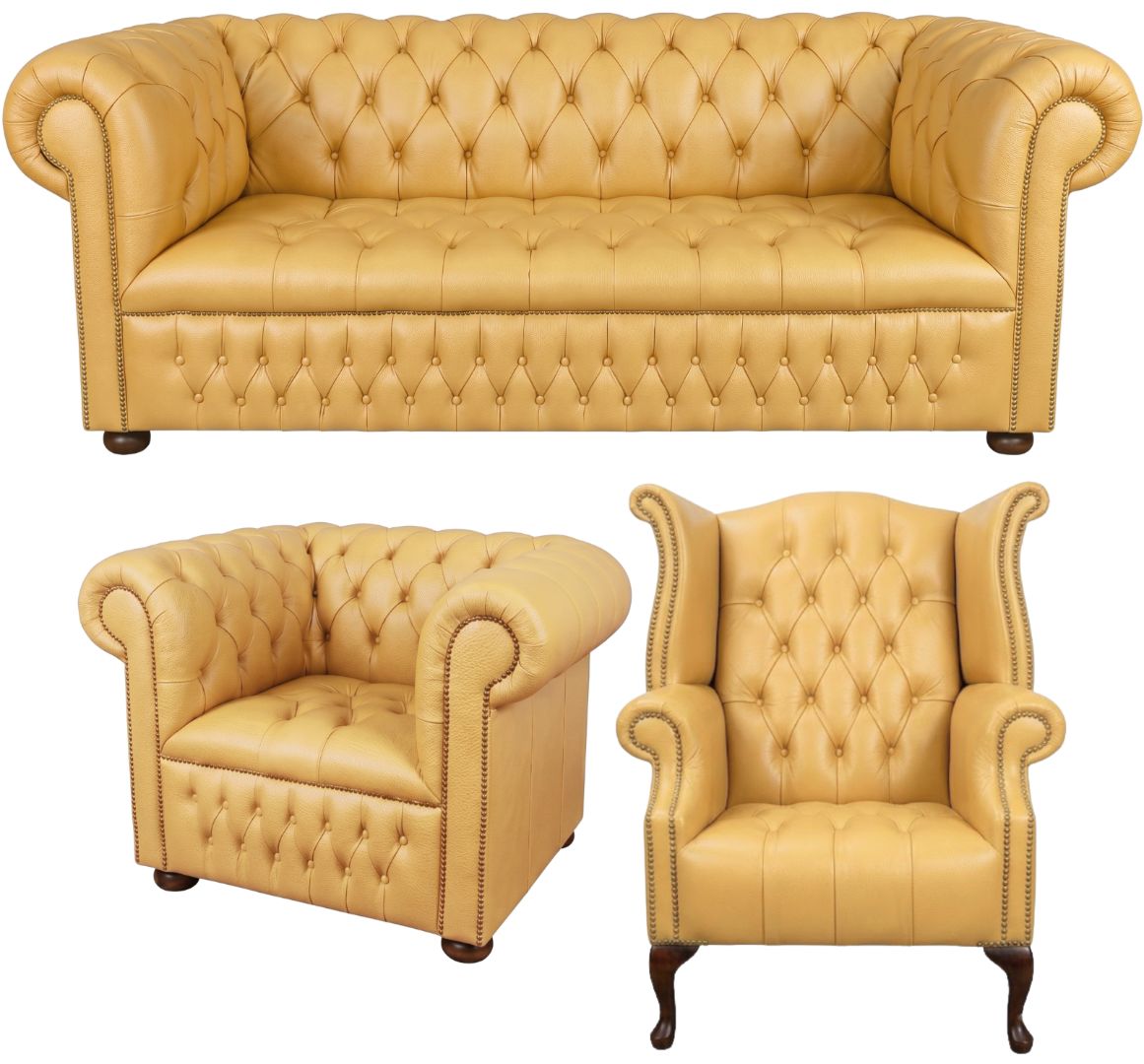 The Churchill Chesterfield 3 Piece Suite