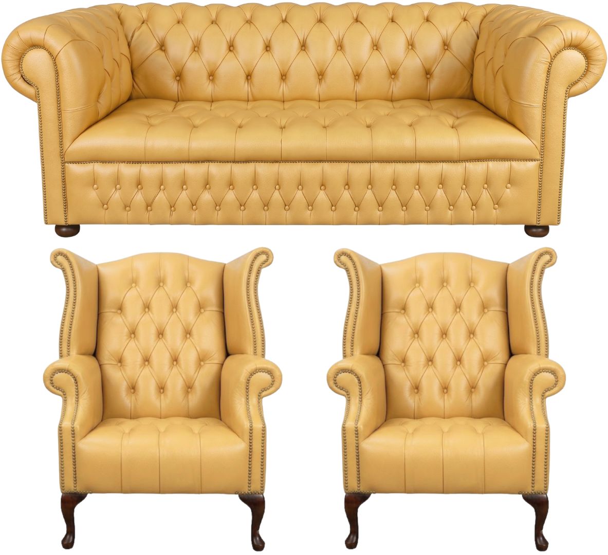 The Churchill Chesterfield 3 Piece Suite