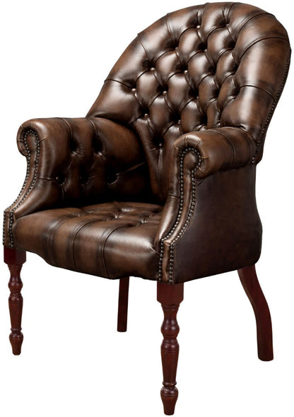 The Director's Chair in Antique Brown leather