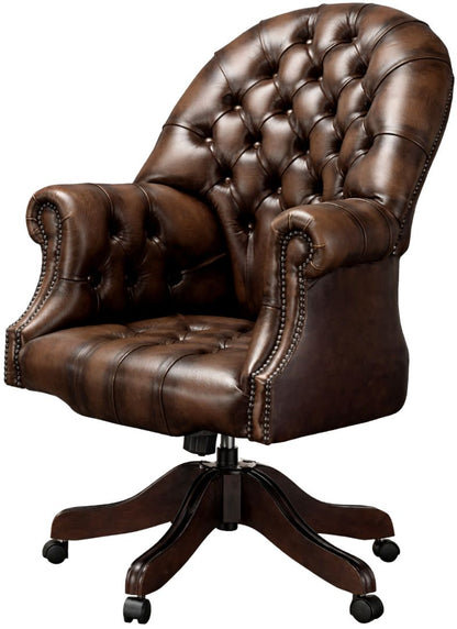The Director's Chair in Antique Brown leather