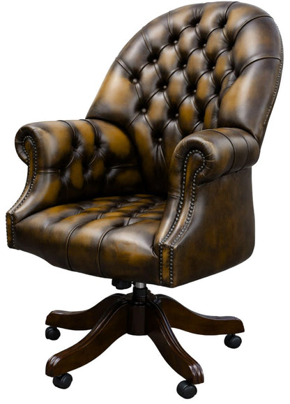 The Director's Chair in Antique Gold leather