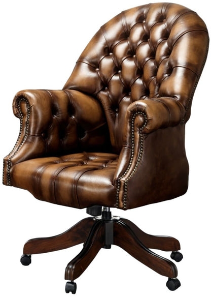 The Director's Chair in Antique Tan leather