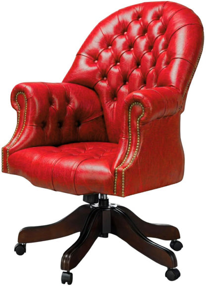 The Director's Chair in English Claret leather
