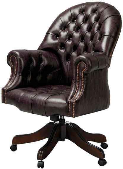 The Director's Chair in English Smoke leather