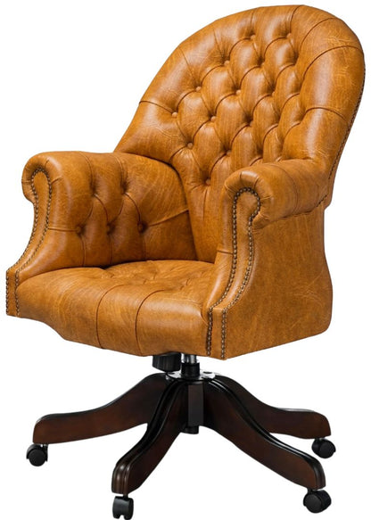 The Director's Chair in Vintage Mustard leather