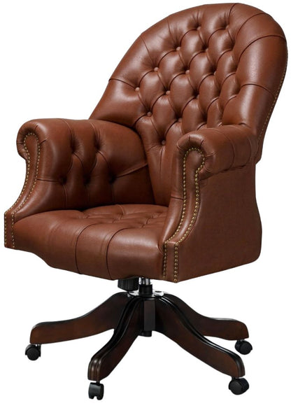 The Director's Chair in Windsor Cocoa leather