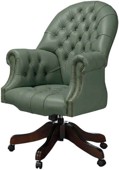The Director's Chair in Windsor Lichen leather