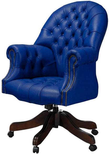 The Director's Chair in Windsor Ultramarine leather