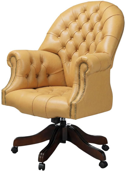 The Director's Chair in Windsor Yellow leather
