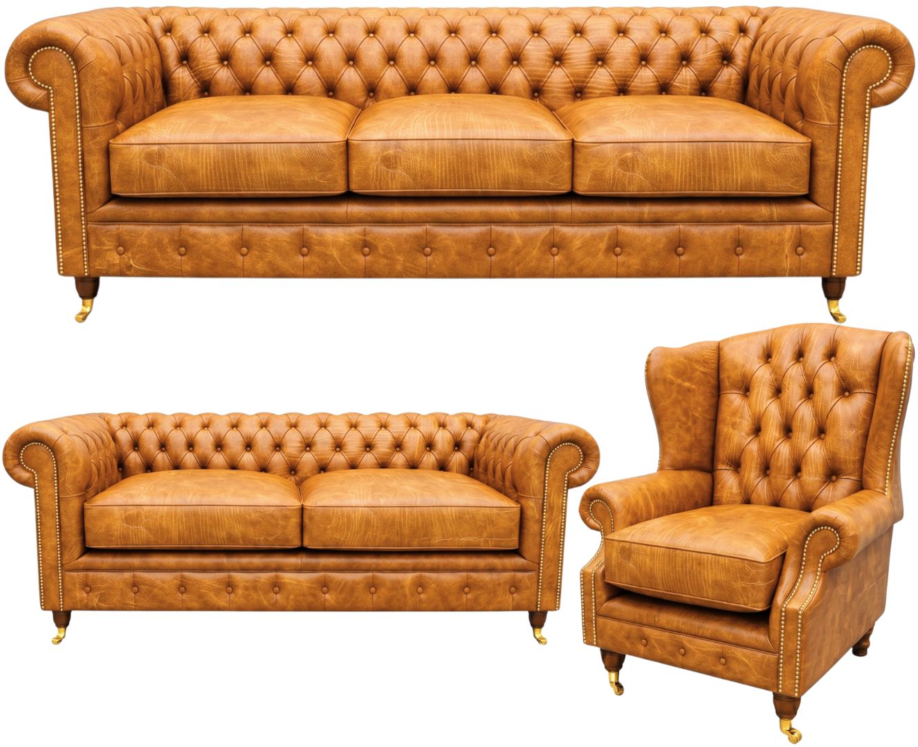 The Dorchester Chesterfield 3 Piece Suite