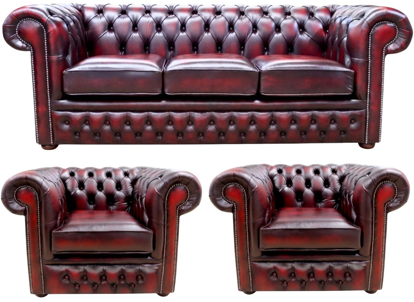 The Durham Chesterfield 3 Piece Suite
