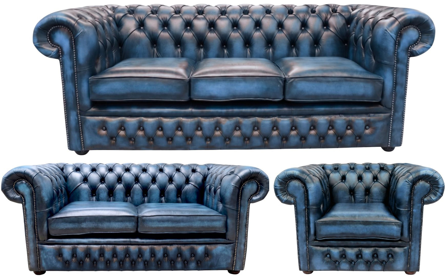 The Durham Chesterfield 3 Piece Suite