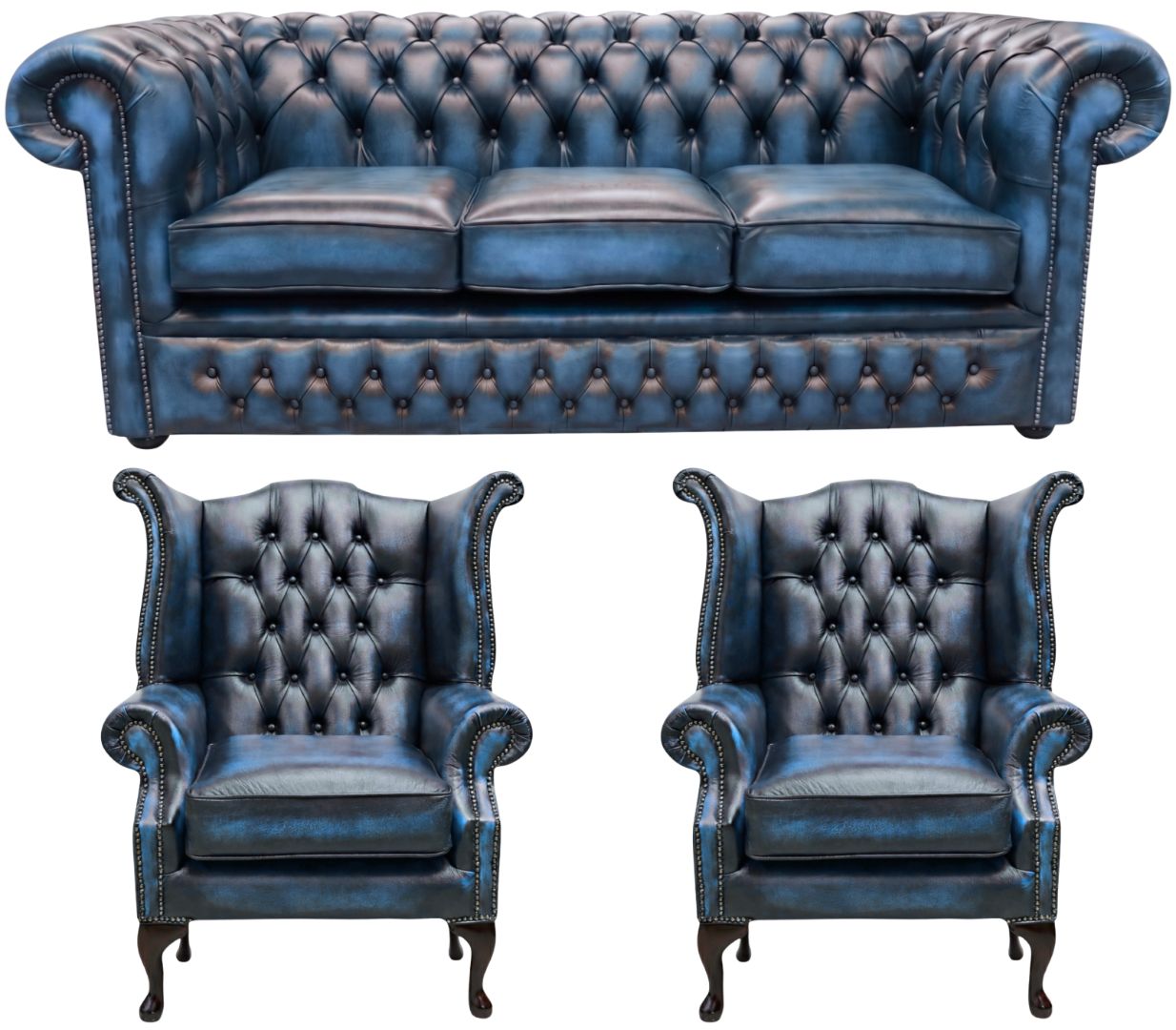 The Durham Chesterfield 3 Piece Suite