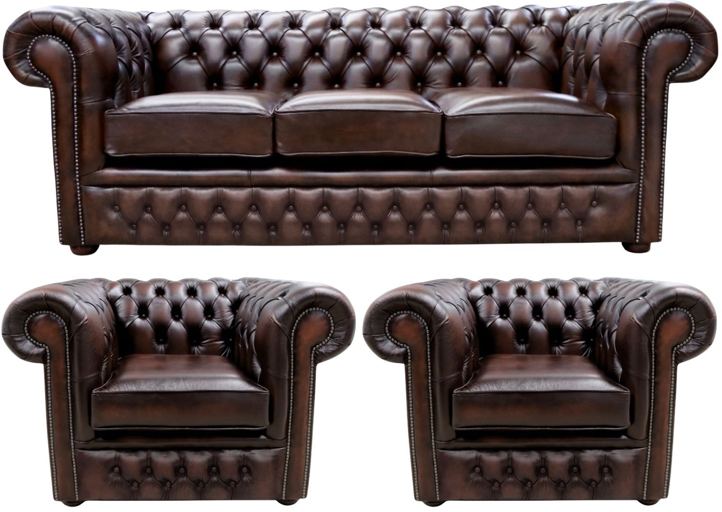 The Durham Chesterfield 3 Piece Suite