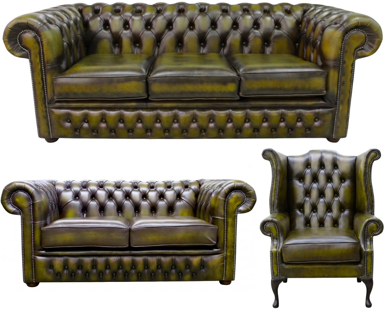 The Durham Chesterfield 3 Piece Suite