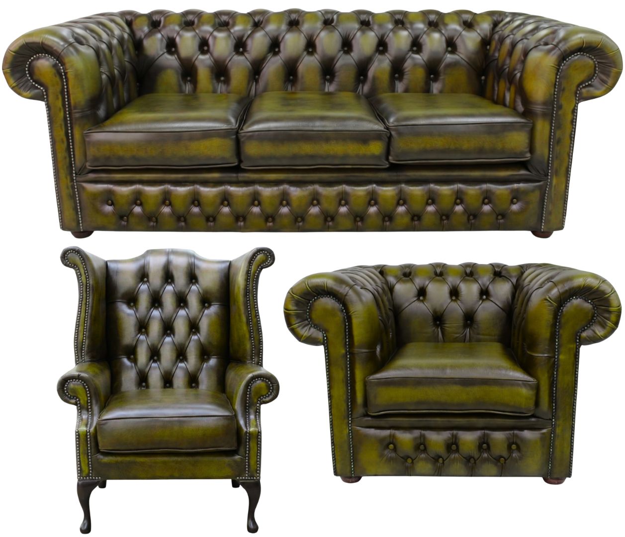 The Durham Chesterfield 3 Piece Suite
