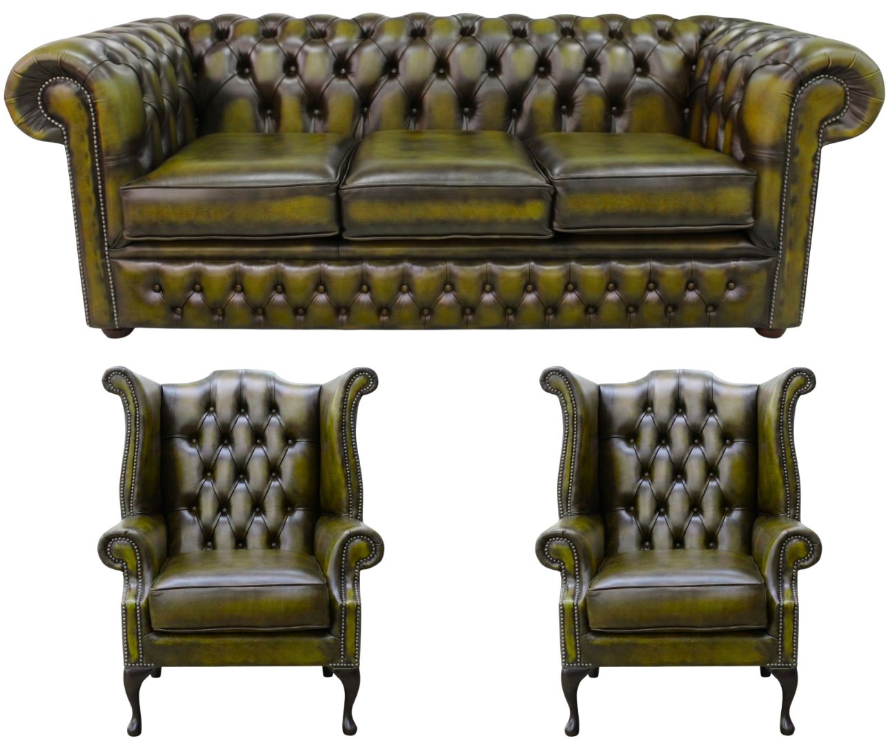 The Durham Chesterfield 3 Piece Suite