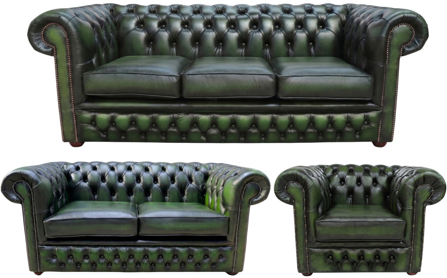 The Durham Chesterfield 3 Piece Suite