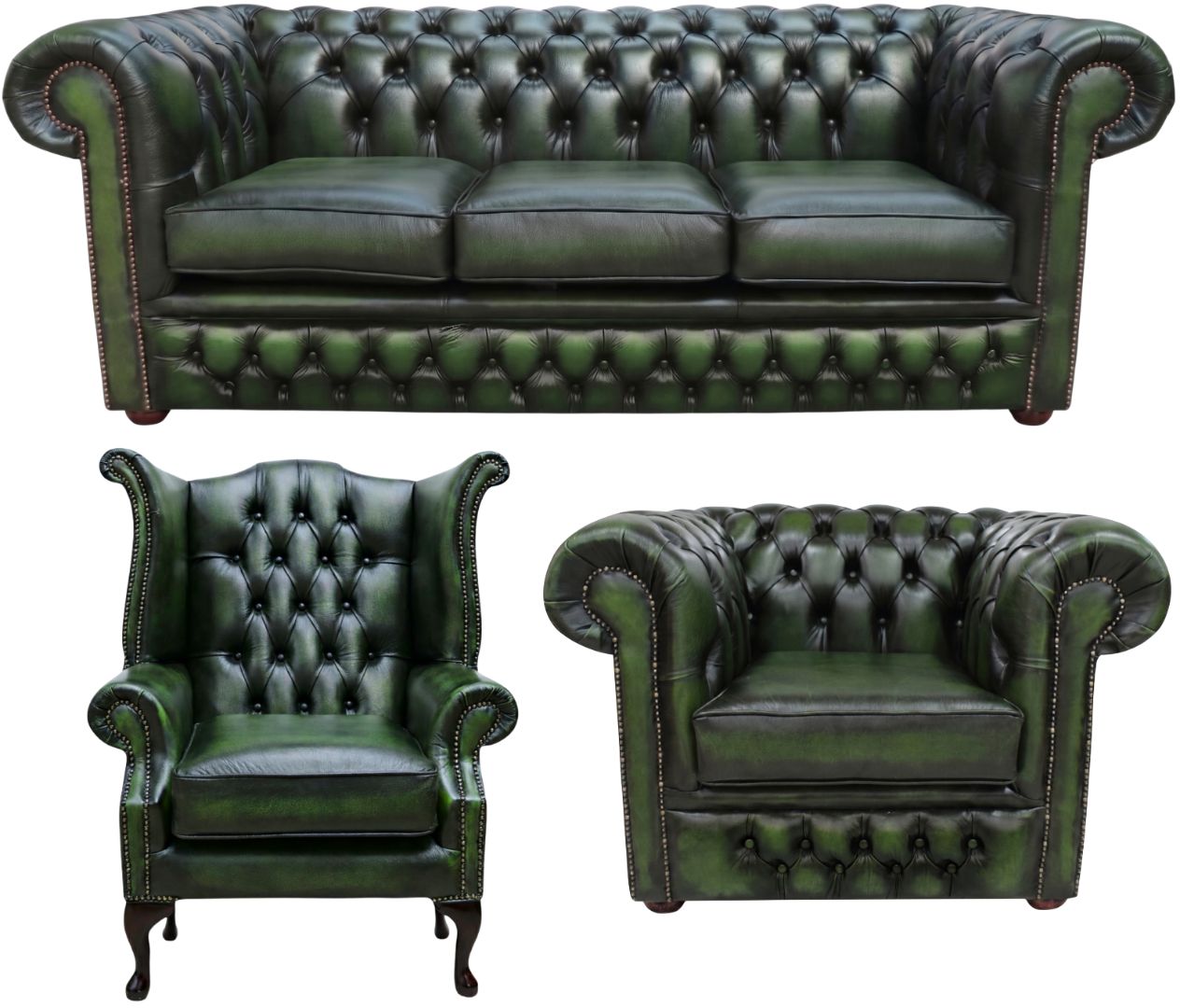 The Durham Chesterfield 3 Piece Suite